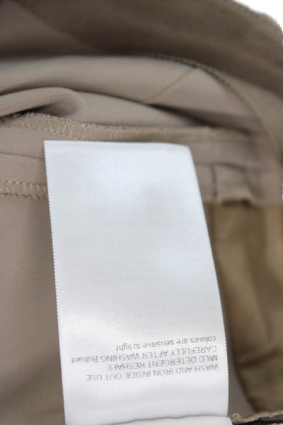 Escada Women Ankle Dress Pants Beige Polyester Elastane Size 42