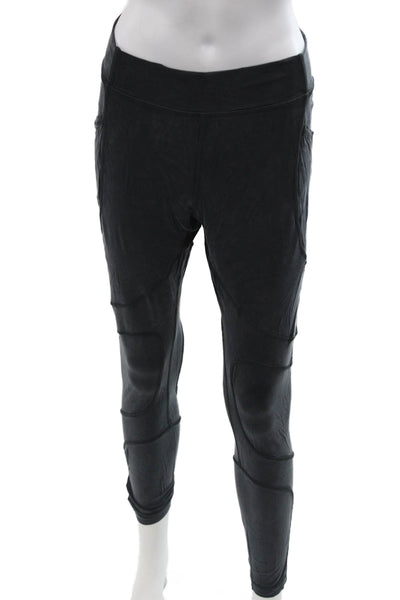 Lululemon Womens Black Ankle Cargo Biker Leggings Size 10