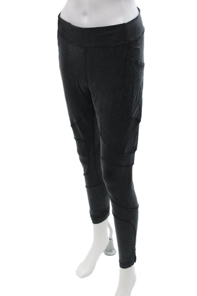 Lululemon Womens Black Ankle Cargo Biker Leggings Size 10
