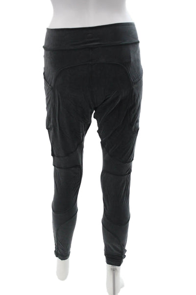 Lululemon Womens Black Ankle Cargo Biker Leggings Size 10