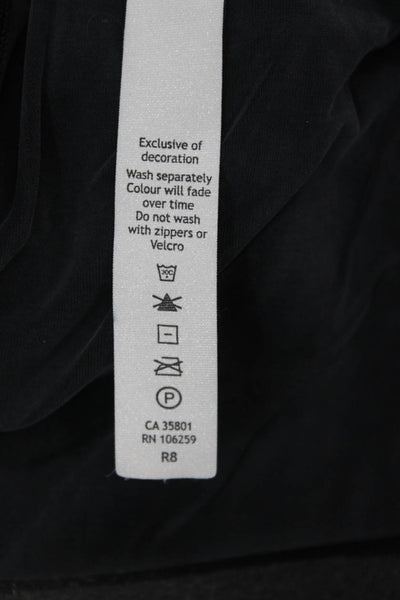 Lululemon Womens Black Ankle Cargo Biker Leggings Size 10