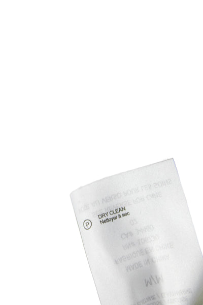 Vince Unisex Green Linen Blend Beach Shorts Size M