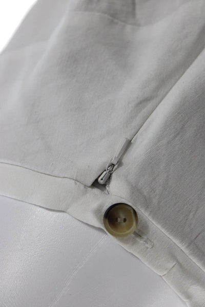 Vince Womens White Linen Blend Skort Size 6