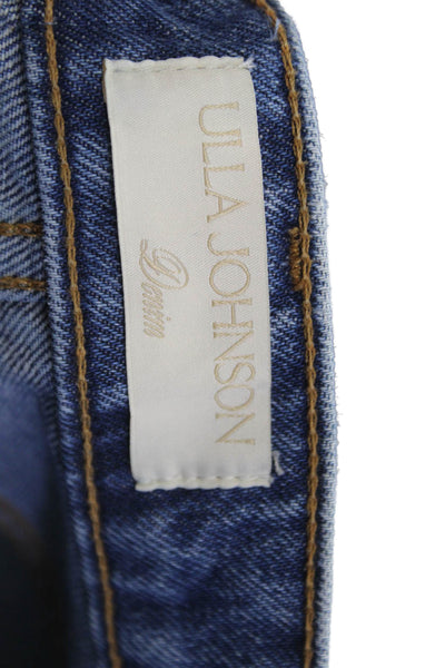 Ulla Johnson Womens Bootcut Flared Jeans Blue Size 24