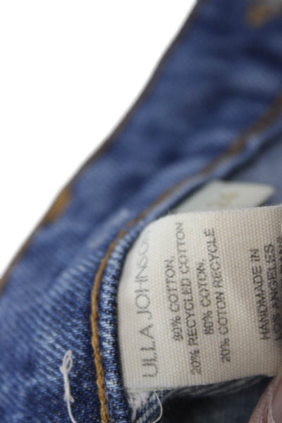 Ulla Johnson Womens Bootcut Flared Jeans Blue Size 24