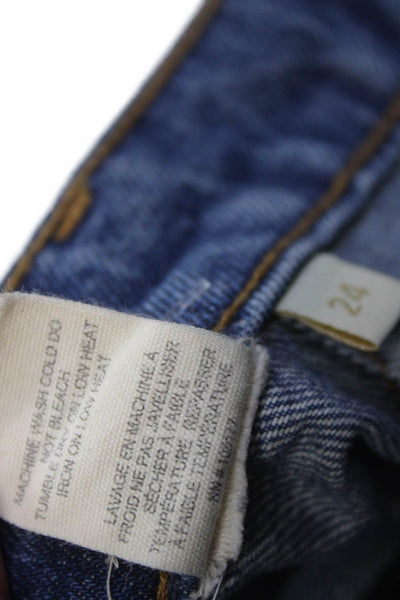 Ulla Johnson Womens Bootcut Flared Jeans Blue Size 24