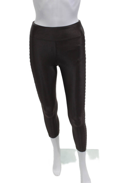 Koral Womens Cropped Leggings Black Size S