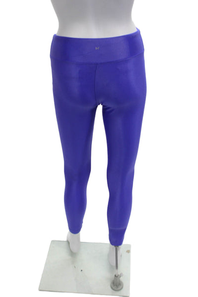 Koral Womens Purple Ankle Leggings 85% Polyamide 15% Lycra Size S