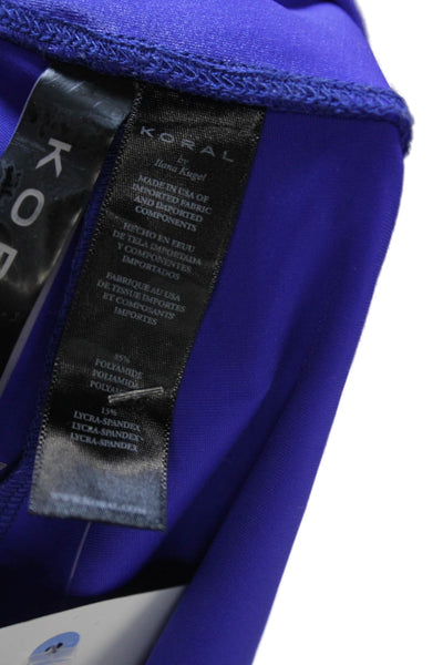 Koral Womens Purple Ankle Leggings 85% Polyamide 15% Lycra Size S
