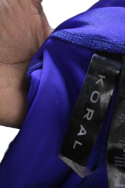 Koral Womens Purple Ankle Leggings 85% Polyamide 15% Lycra Size S