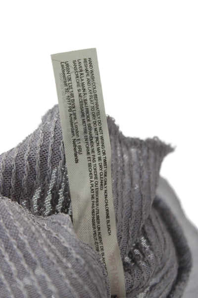 Intimately Free People Unisex Striped Gray Pullover Round Neck Sweater Size L