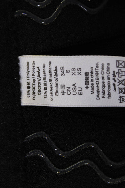 Madonna & Co Women Cropped Sleeveless Black Designer Top Size XS