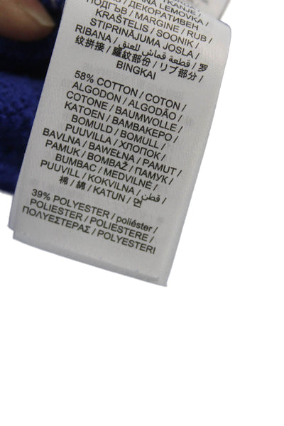 Nike Unisex Kids Cotton Blend Pullover Hoodie Blue Size M