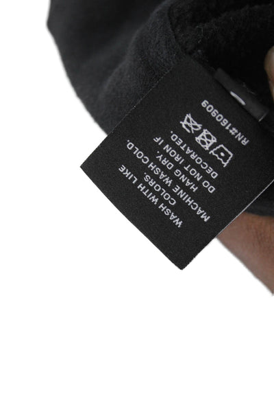 Overtime Unisex Kids Cotton Blend Pullover Hoodie Black Size S