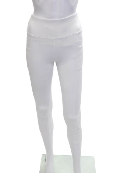 InPhorm Women Cropped Leggings White 77% Nylon 23% Spandex Size XS
