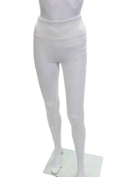 InPhorm Women Cropped Leggings White 77% Nylon 23% Spandex Size XS
