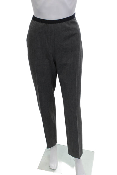 Peserico Women Ankle Dress Pants Dark Gray 68% Polyester Size 46
