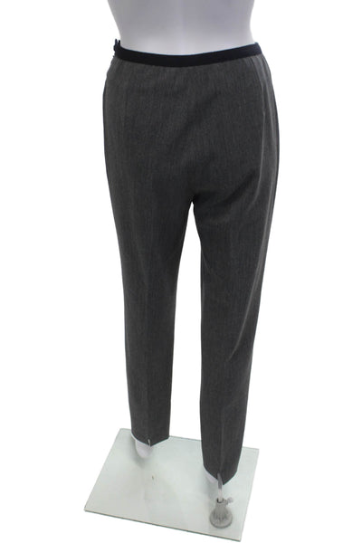Peserico Women Ankle Dress Pants Dark Gray 68% Polyester Size 46