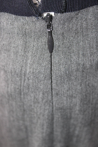 Peserico Women Ankle Dress Pants Dark Gray 68% Polyester Size 46