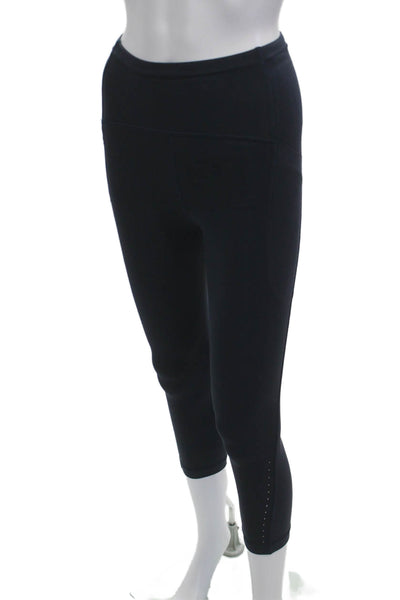 Lululemon Womens Dark Blue Capri Cropped Leggings Sports Size 0
