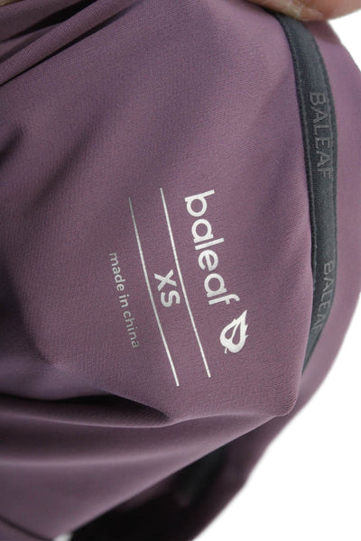 Baleaf Womens Tank Dress Purple Button Round Neck Sleeveless Short Size XS