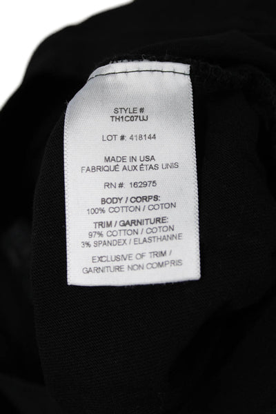 The Range Womens Cropped Basic Black T-Shirt Size XS