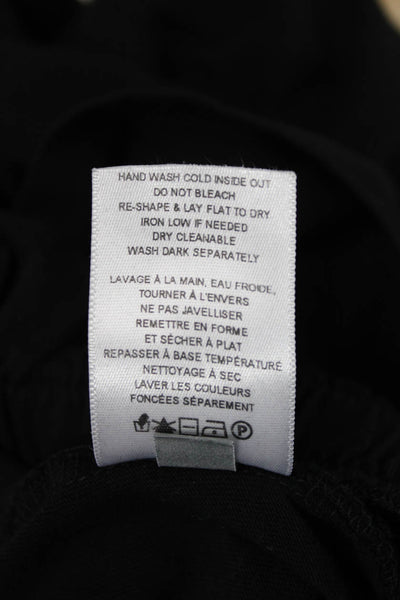 The Range Womens Cropped Basic Black T-Shirt Size XS