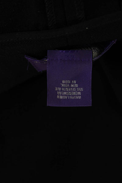 Ralph Lauren Purple Label Women Ankle Dress Pants Black Size S