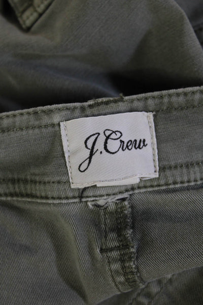 J Crew Unisex Cropped Cargo Pants Green Size 26