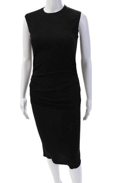 James Perse Women Bodycon Pencil Dress Black Cotton Size 1