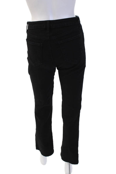 L'Agence Women Black Cropped Ankle Pants High Rise Designer Size 26