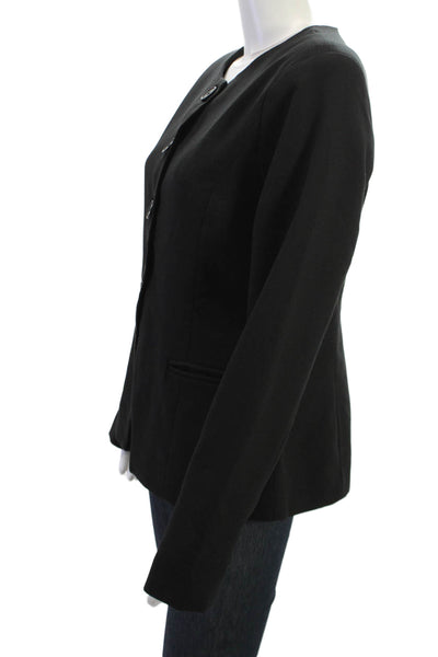 4th Reckless Women Classic Black Button Blazer Long Sleeve Size L