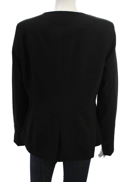 4th Reckless Women Classic Black Button Blazer Long Sleeve Size L