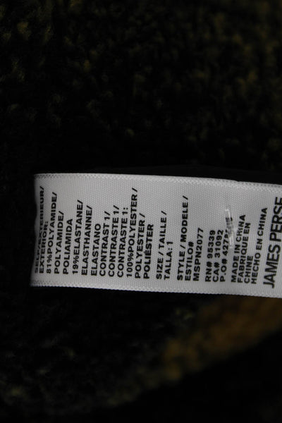 Yosemite Women Quilted Black Collared Snap Jacket Size 1