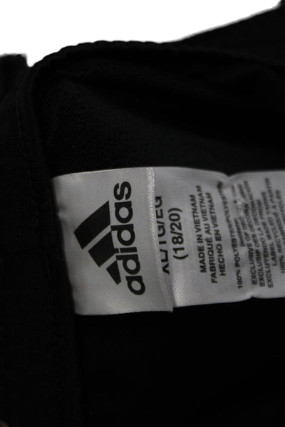 Adidas Childrens Boys Pull On Swetapants Black White Size 18-20
