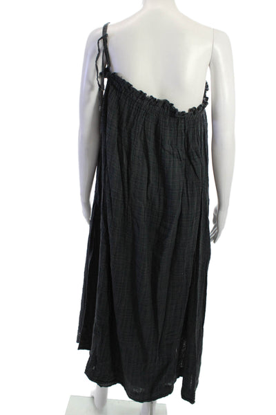 A Piece Apart Women Maxi Sundress Black Drawstring Sleeveless Boho Size XS