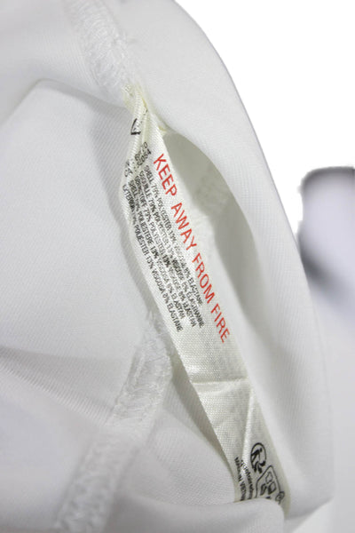 FP Movement Unisex Windbreaker Jacket White Drawstring High Neck Size M