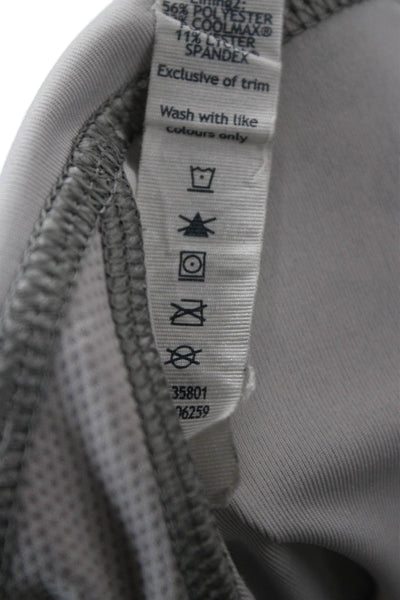 Lululemon Womens Gray Camo Capri Leggings Zip Size 8