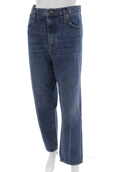 Proenza Schouler White Label Unisex Straight Jeans Blue High Rise Size 31
