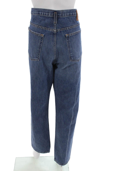 Proenza Schouler White Label Unisex Straight Jeans Blue High Rise Size 31