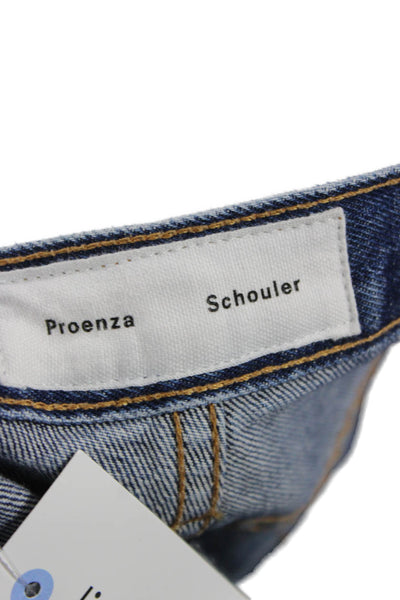 Proenza Schouler White Label Unisex Straight Jeans Blue High Rise Size 31