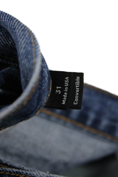 Proenza Schouler White Label Unisex Straight Jeans Blue High Rise Size 31