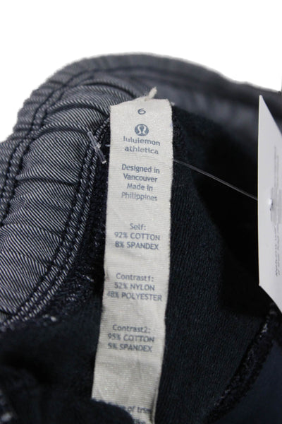 Lululemon Mens Dark Blue Joggers Drawstring Cotton Spandex Size 6