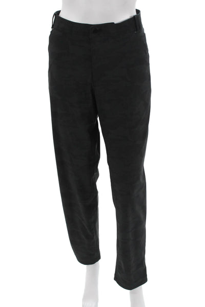 Lululemon Mens Dress Pants Black Camo Polyester Button Inseam 30 Size Lululemon Mens Dress Pants Black Camo Polyester Button Inseam 30 Size