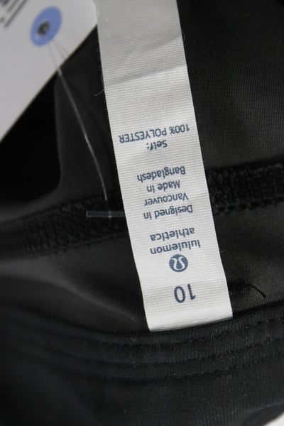 Lululemon Mens Dress Pants Black Camo Polyester Button Inseam 30 Size 10