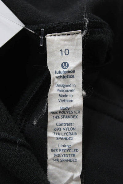 Lululemon Women Black Ankle Cropped Pants Size 10