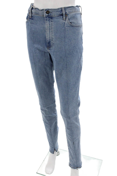 Levis Unisex Skinny Tapered Jeans Light Blue High Rise Size 32