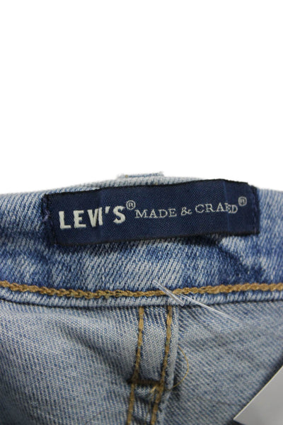 Levis Unisex Skinny Tapered Jeans Light Blue High Rise Size 32