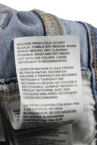Levis Unisex Skinny Tapered Jeans Light Blue High Rise Size 32