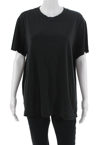 Lululemon Mens Black Short Sleeve T-Shirt Polyester Big & Tall Size 8